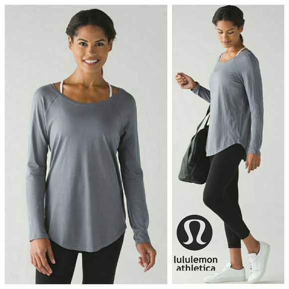 lululemon athletica Tops - NWOT Lululemon Locarno Long Sleeve Gray L/XL/12/14